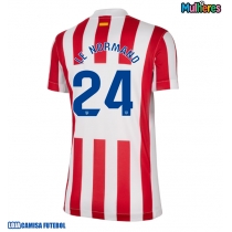Camisa de Futebol Atletico Madrid Robin Le Normand #24 Equipamento Principal Mulheres 2025-26 Manga Curta